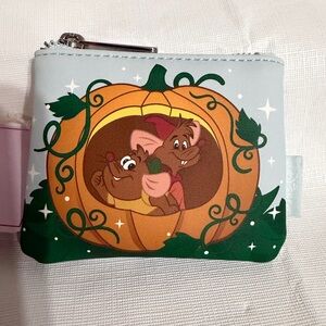 Disney Gray and Orange Coin Purse with Characters